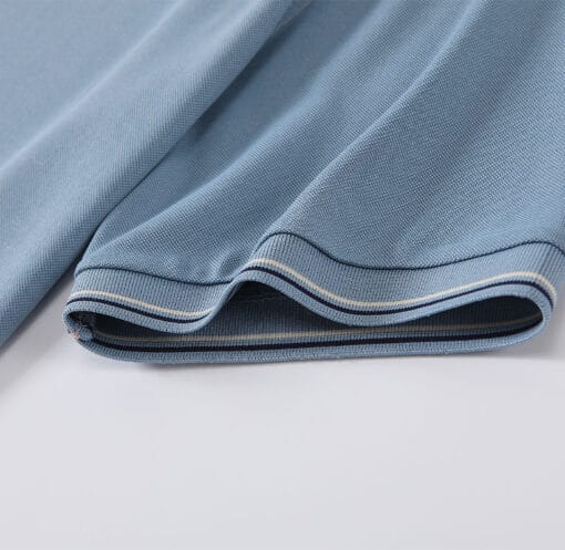 R307 - 運動質地 - 190g 條紋領 Polo shirt - Image 7