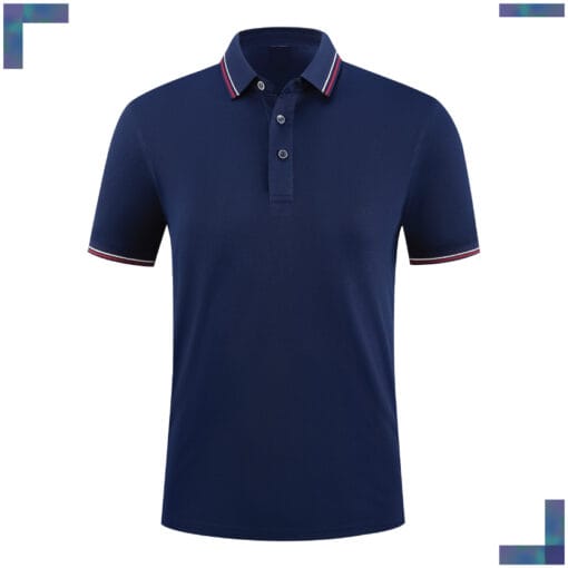 R307 - 運動質地 - 190g 條紋領 Polo shirt - Image 10