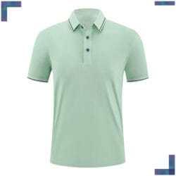 R307 - 運動質地 - 190g 條紋領 Polo shirt