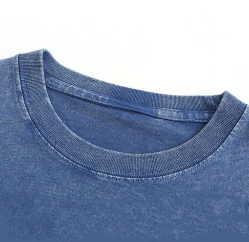 R-XH23 - 跌膊款T shirt 洗水復古 - Image 4