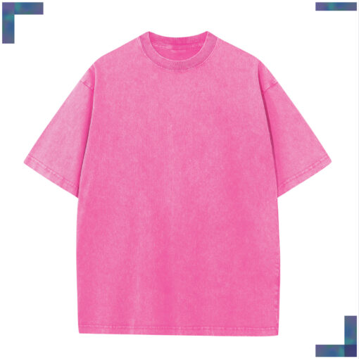 R-XH23 - 跌膊款T shirt 洗水復古 - Image 10