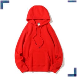AG 1107 400g Polar Fleece Hoodie - 紅色